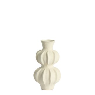 Light & Living Vaas deco Ø18x33 cm SPOTORNO keramiek mat crème
