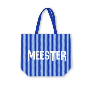 Canvas Tas Meester – Soft Stripe – 48x38 cm