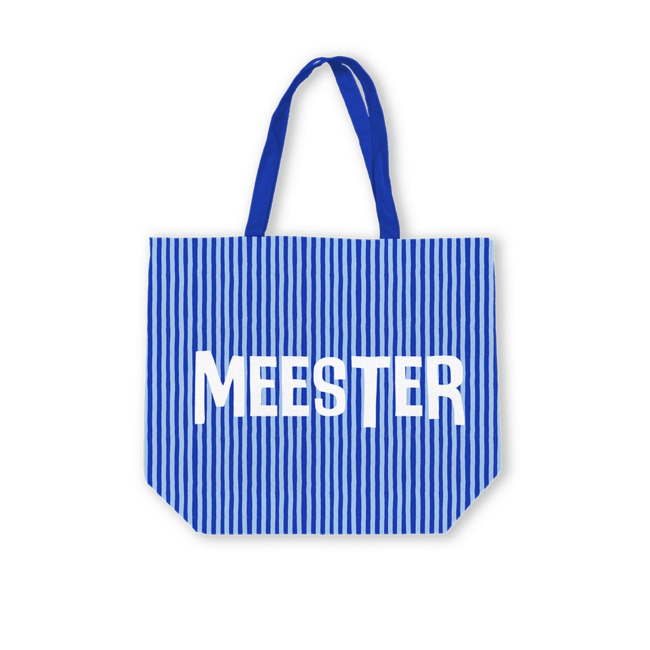 Canvas Tas Meester – Soft Stripe – 48x38 cm