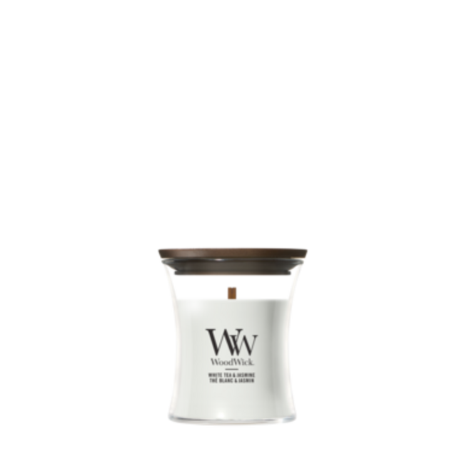 Woodwick White Tea & Jasmine Mini Candle WoodWick© 20h.