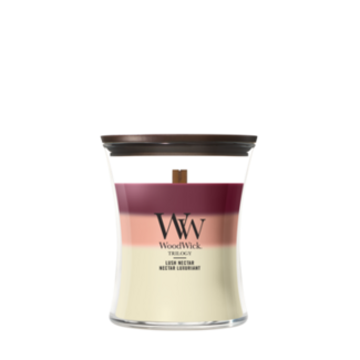 Woodwick Trilogy Lush Nectar Medium Candle WoodWick® 60h.