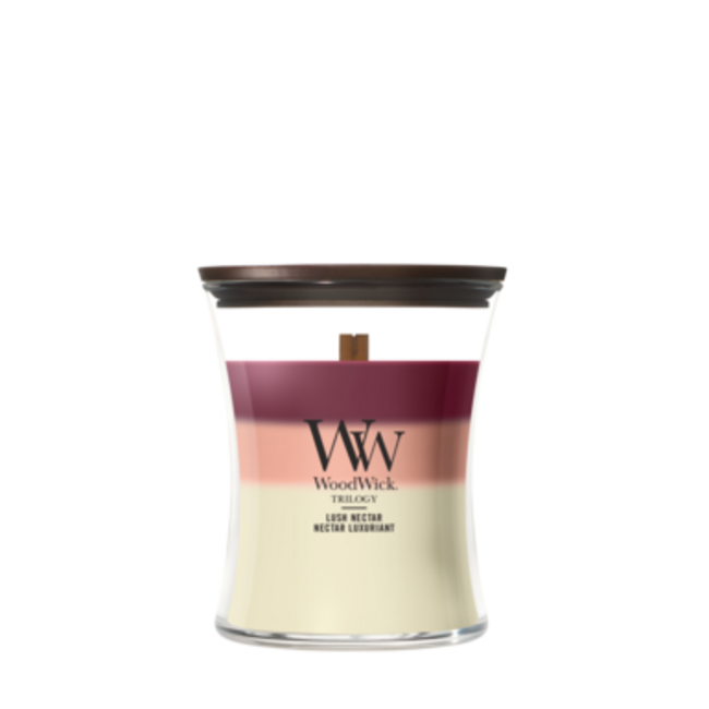 Woodwick Trilogy Lush Nectar Medium Candle WoodWick® 60h.