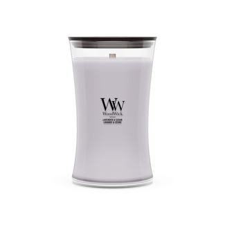 Woodwick Lavender & Cedar Large Candle WoodWick© 130h. Woodwick Lavender & Cedar Large Candle WoodWick© 130h.