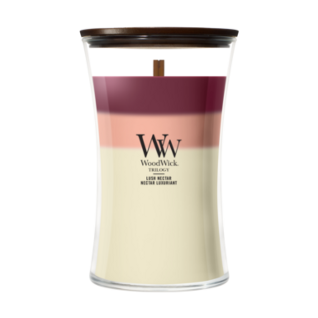 Woodwick Trilogy Lush Nectar Large Candle WoodWick© 130h.