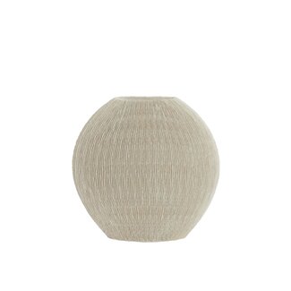 Light & Living Vaas deco 50x15x50 cm BUBIO crème Light & Living Vaas deco 50x15x50 cm BUBIO crème