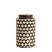 Light & Living Vaas deco Ø16x26,5 cm OLITE bamboe crème+donker bruin