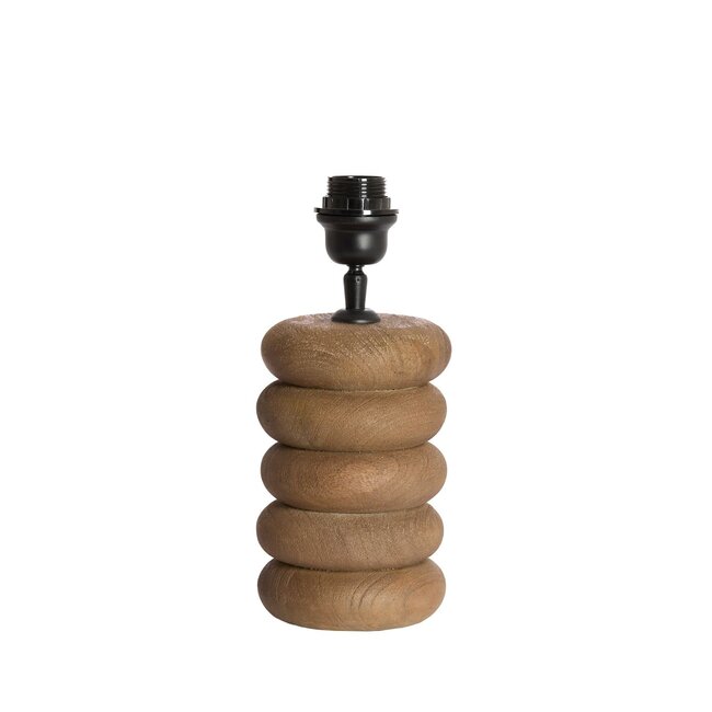 Light & Living Lampvoet Ø12x21 cm BUDONGO hout grijs-donker bruin