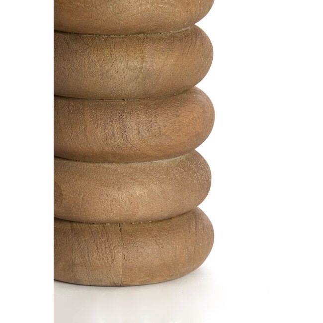Light & Living Lampvoet Ø12x21 cm BUDONGO hout grijs-donker bruin