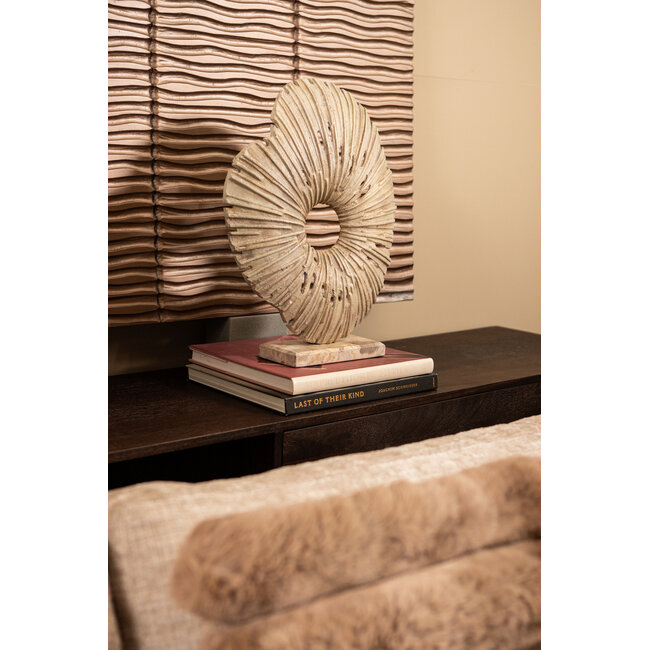 PTMD Vija Beige casted alu organic open statue L