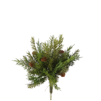 Kerstbundel 'Pine and Cedar' – Groen – 30 cm
