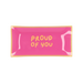 Plate rectangle proud of you 20x10x2cm