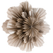 Kerstster flower 40cm taupe met pendel