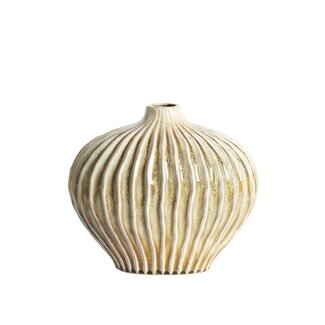Light & Living Vaas deco 35x21x30 cm LORITO keramiek olijf groen