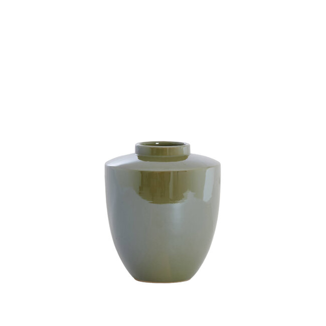 Light & Living Vaas deco Ø25x28 cm TALEA keramiek olie licht groen