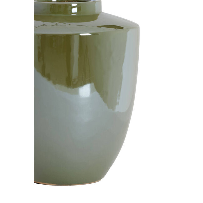Light & Living Vaas deco Ø25x28 cm TALEA keramiek olie licht groen
