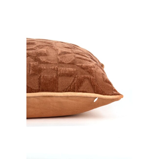 Light & Living Kussen 43x43 cm HATO terra