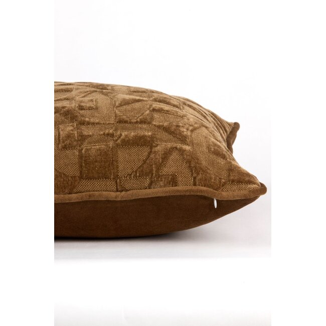 Light & Living Kussen 43x43 cm HATO bruin