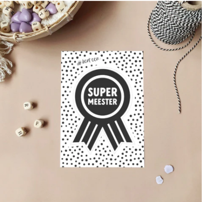 Ansichtkaart | jij bent een supermeester