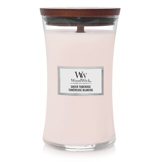 Woodwick Sheer Tuberose Large Candle WoodWick© 130h. Woodwick Sheer Tuberose Large Candle WoodWick© 130h.