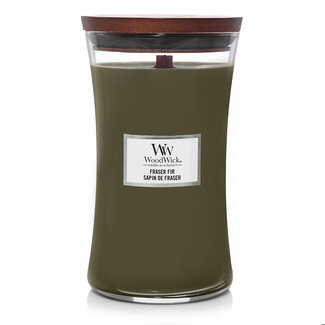 Woodwick Frasier Fir Large Candle WoodWick© 130h. Woodwick Frasier Fir Large Candle WoodWick© 130h.
