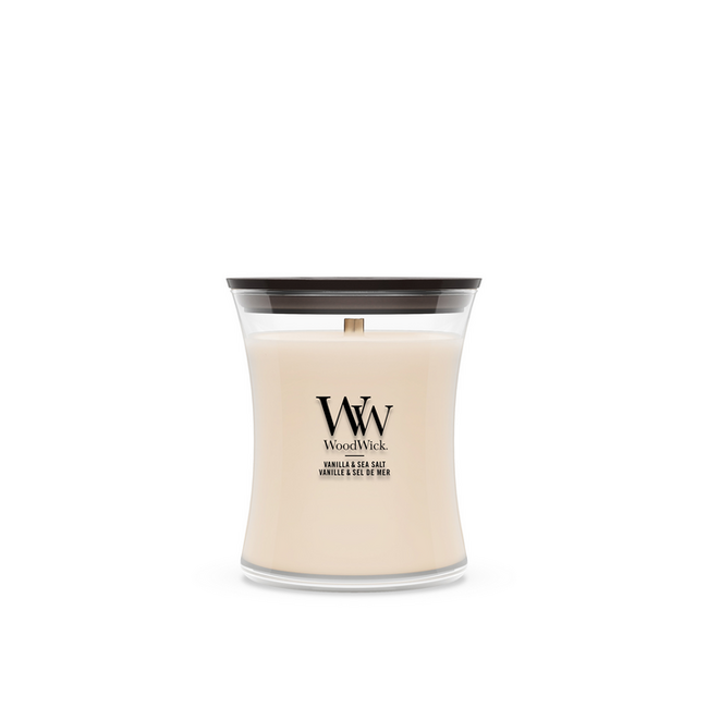 Woodwick Vanilla & Sea Salt Medium Candle WoodWick© 60h.