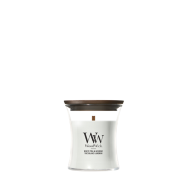 Woodwick White Tea & Jasmine Mini Candle WoodWick© 20h.