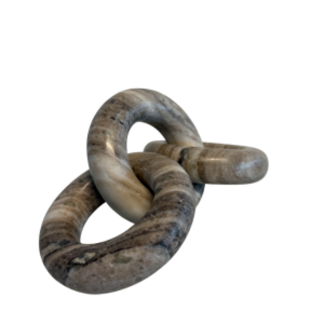 MD Marmeren ringen bruin, schakels