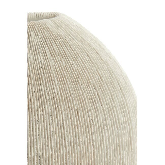 Light & Living Vaas deco 50x15x50 cm BUBIO crème