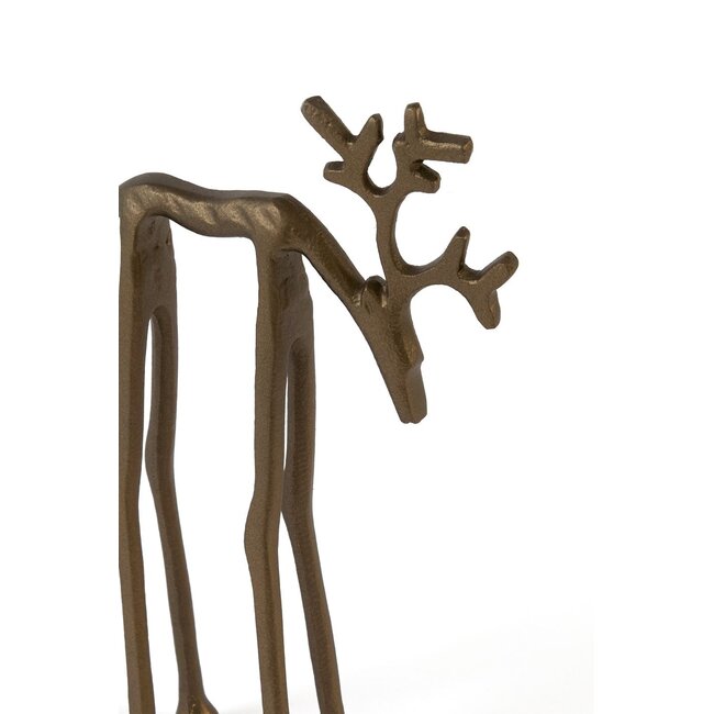Light & Living Ornament Deer 15x6x25 cm - Matt Brown-Bronze