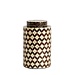 Light & Living Vaas deco Ø16x26,5 cm OLITE bamboe crème+donker bruin