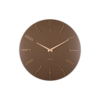 Present Time Wall clock Esmerado large mocha