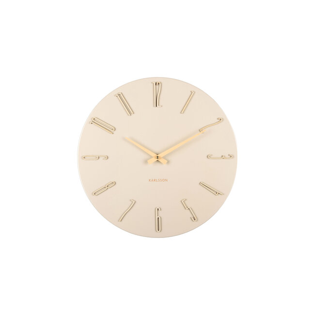 Present Time Wall clock Esmerado off white
