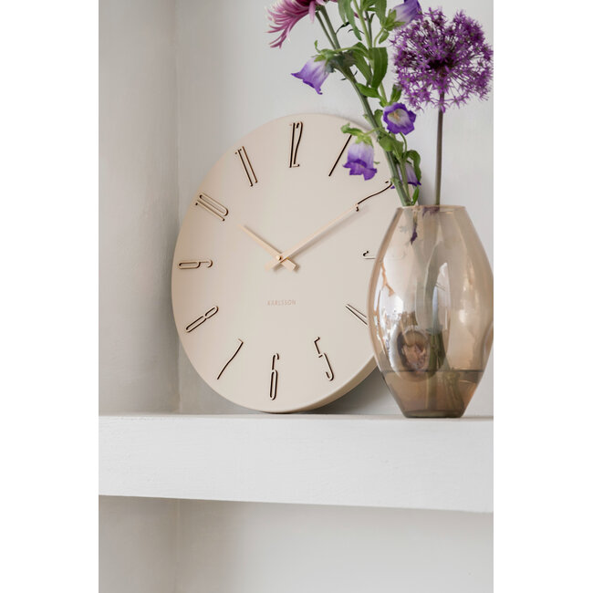 Present Time Wall clock Esmerado off white