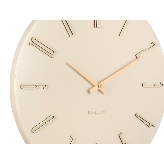 Present Time Wall clock Esmerado off white