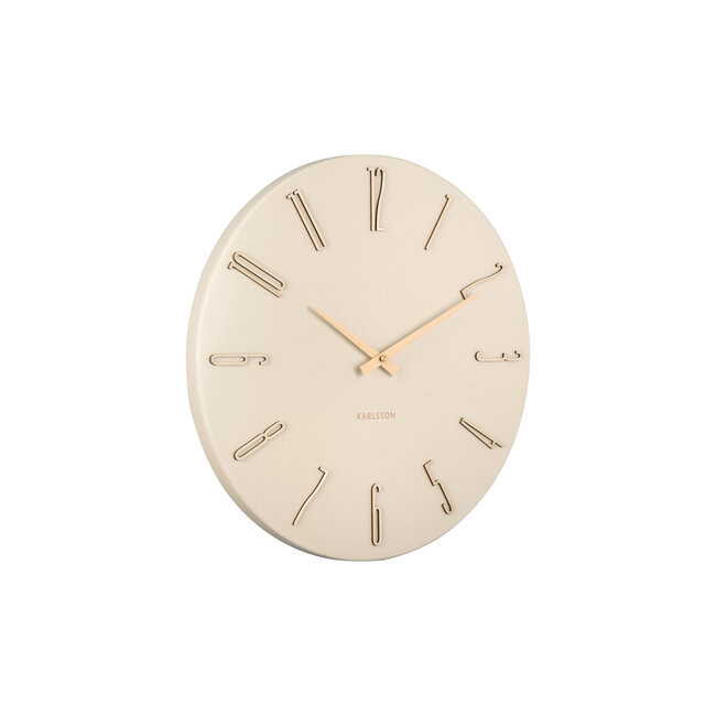 Present Time Wall clock Esmerado off white