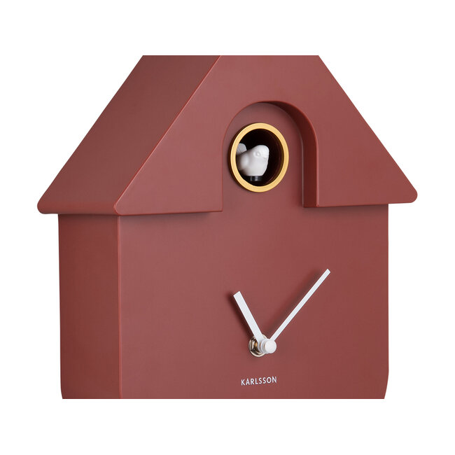 Present Time Wall clock Modern Cuckoo ABS ochre