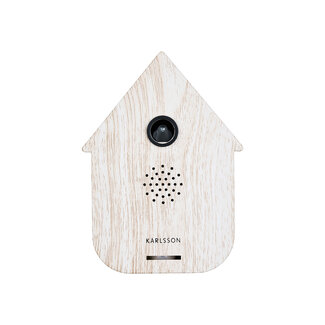 Present Time Sound box Modern Cuckoo white wash