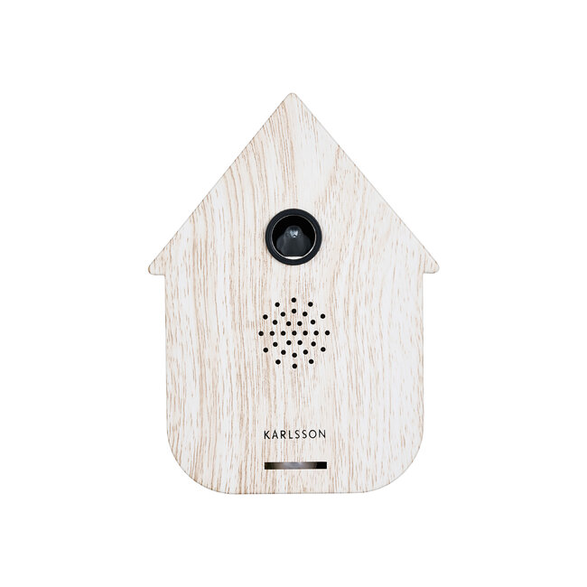 Present Time Sound box Modern Cuckoo white wash