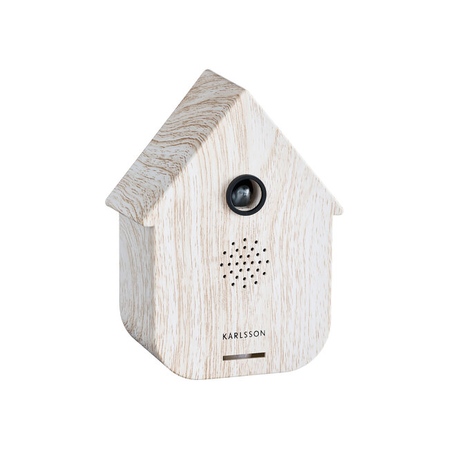 Present Time Sound box Modern Cuckoo white wash