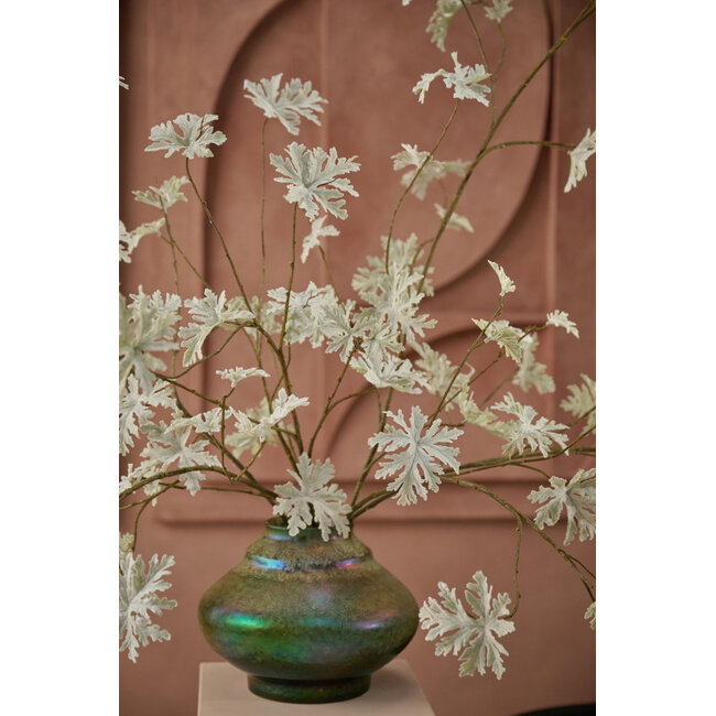 Silk-Ka GERANIUM TAK GROEN-GRIJS 83 cm