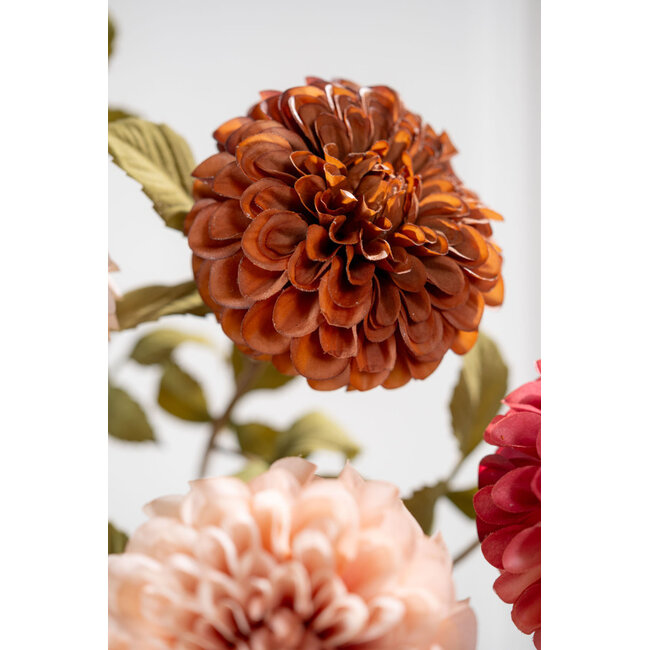 Silk-Ka DAHLIA STEEL BRN DK RT 83 cm