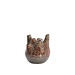 Light & Living Vaas deco Ø16x18 cm COSENZA keramiek bruin+brons