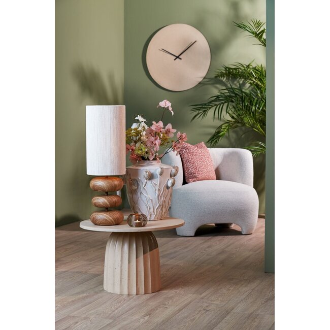 Light & Living Tafellamp Ø22x67,5 cm DANIALO hout print naturel+touw crème
