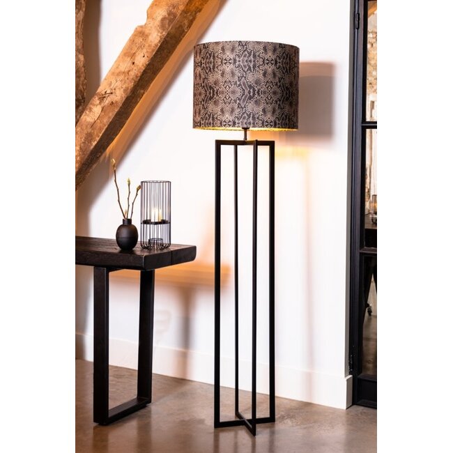 Light & Living Vloerlamp 30x30x140 cm MACE mat zwart