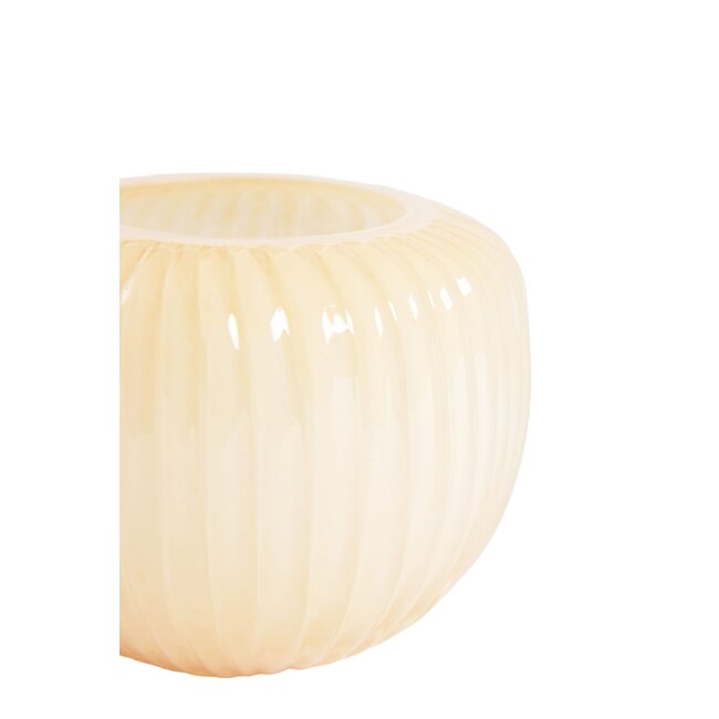 Light & Living Theelicht Ø11x9 cm OPALINE glas perzik glans