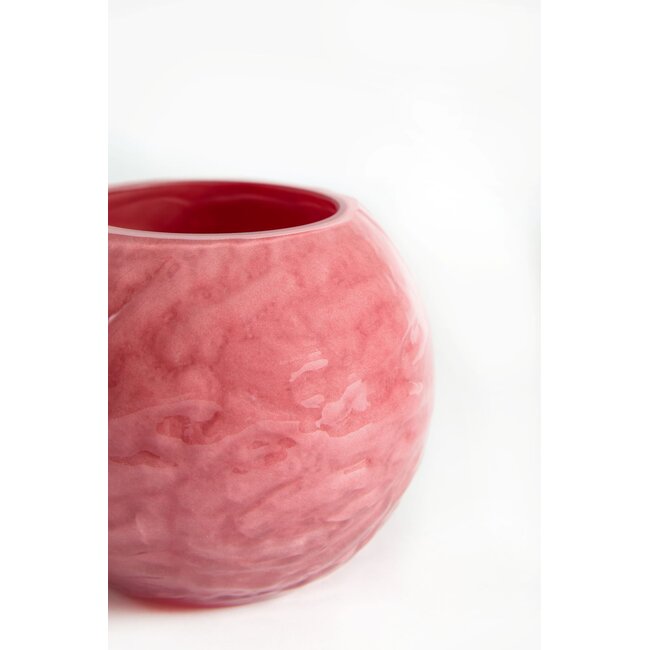 Light & Living Theelicht Ø10x8 cm ECLAT glas donkerroze