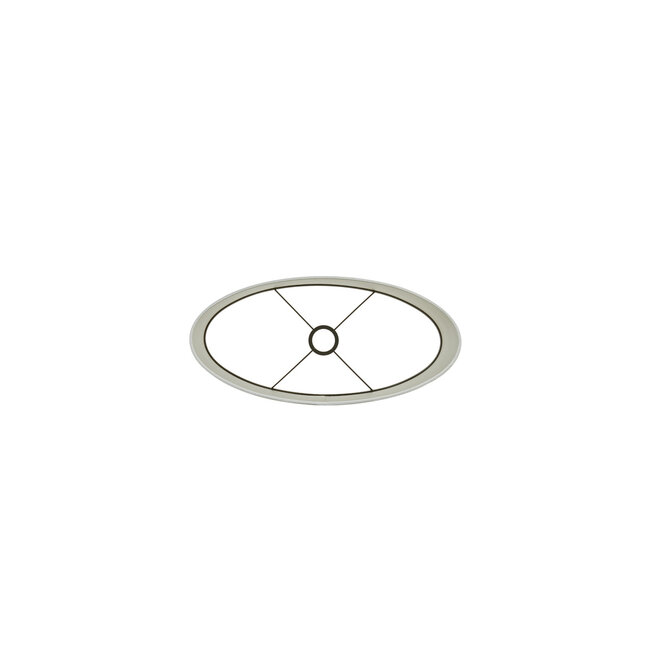 Light & Living Kap ovaal recht smal 38-17,5-28 cm SAVERNA eiwit