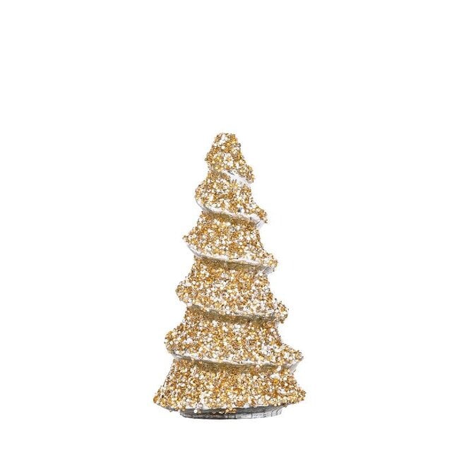 PTMD Ingra Gold glass tree shaped statue with beads S