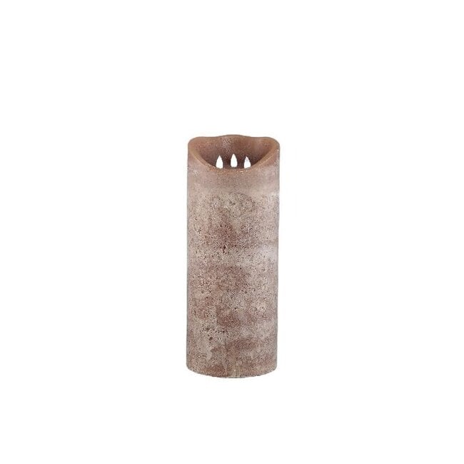 PTMD Led Light candle New Rustic brown movable flame M