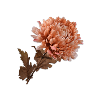 Silk-Ka CHRYSANT STEEL BRN LT 75 cm